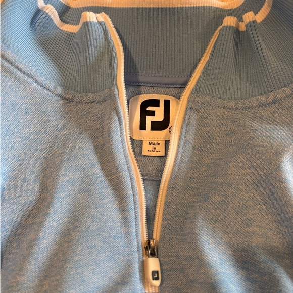 FootJoy Blue Athletic Zip Up Sweater - Picture 2 of 6